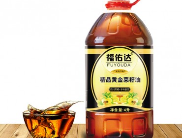福佑達(dá)精品黃金菜籽油4L
