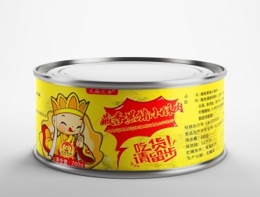 天籟之香藏香黑豬小酥肉罐頭200g*20罐